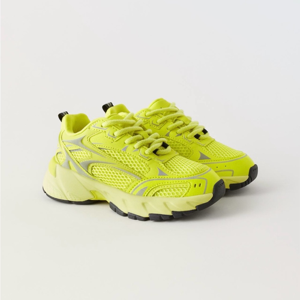 Zara grid sports sneaker